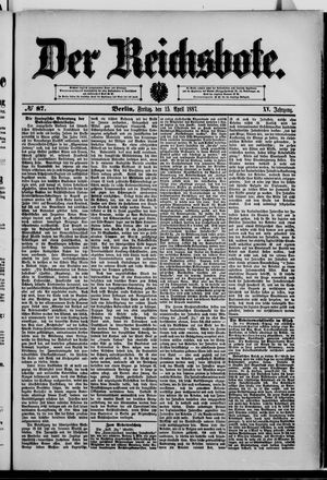 Der Reichsbote vom 15.04.1887