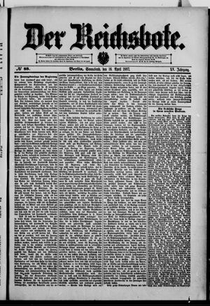 Der Reichsbote vom 16.04.1887