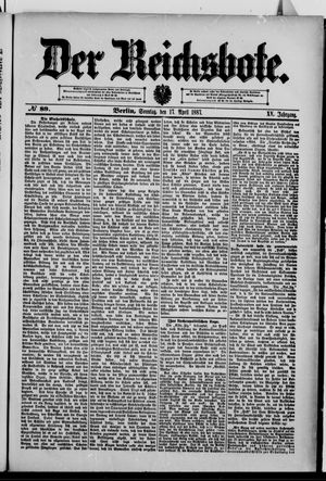 Der Reichsbote on Apr 17, 1887