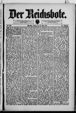 Der Reichsbote vom 22.04.1887