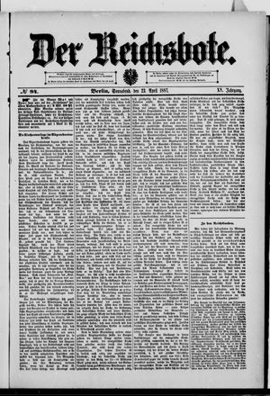 Der Reichsbote on Apr 23, 1887
