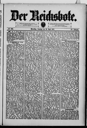 Der Reichsbote on Apr 26, 1887