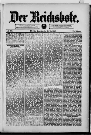 Der Reichsbote vom 28.04.1887