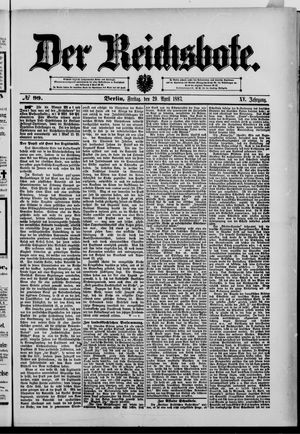 Der Reichsbote vom 29.04.1887