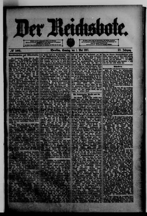 Der Reichsbote vom 01.05.1887