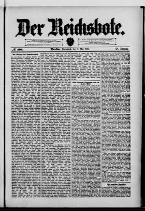 Der Reichsbote vom 07.05.1887