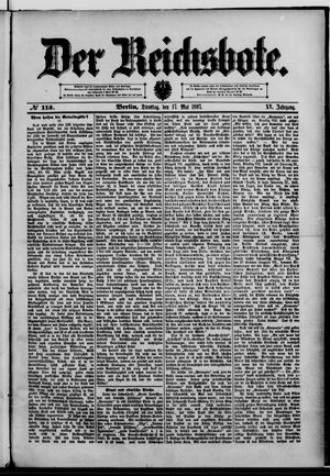 Der Reichsbote on May 17, 1887