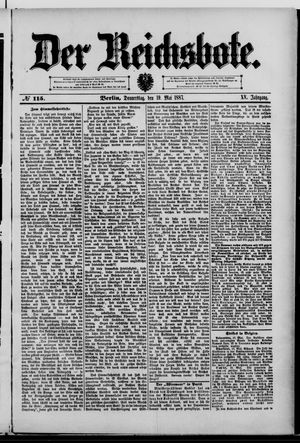 Der Reichsbote vom 19.05.1887