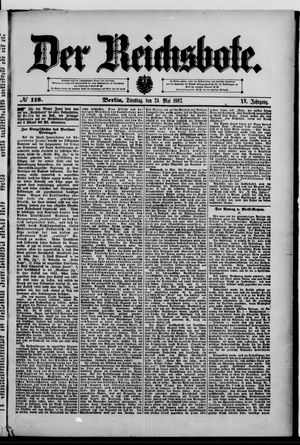 Der Reichsbote vom 24.05.1887