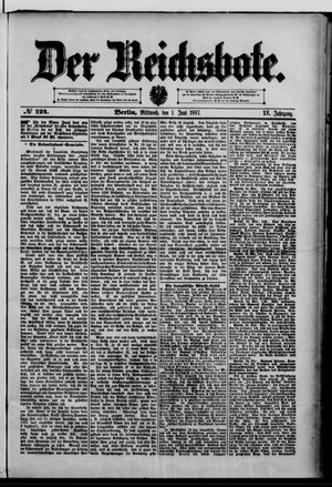 Der Reichsbote on Jun 1, 1887