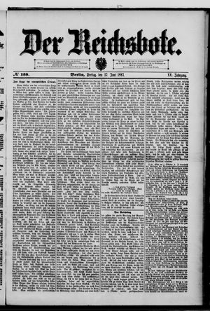 Der Reichsbote vom 17.06.1887