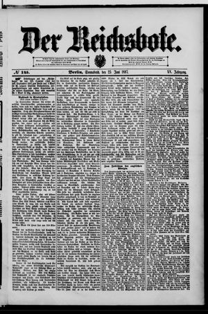 Der Reichsbote vom 25.06.1887