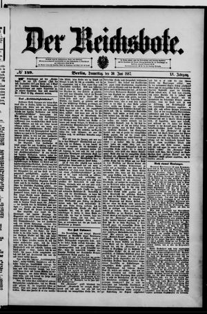 Der Reichsbote vom 30.06.1887