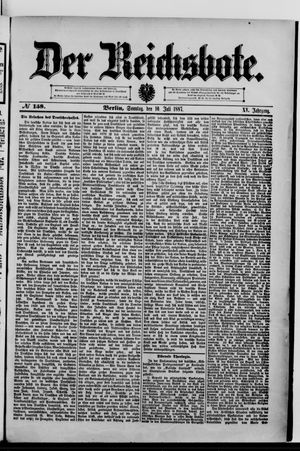 Der Reichsbote vom 10.07.1887