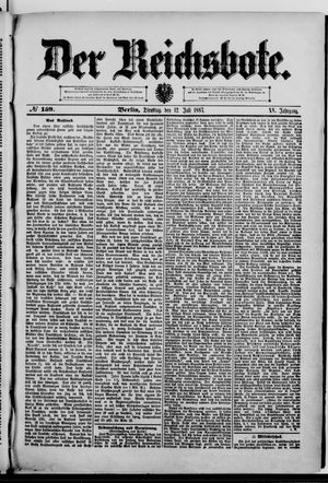 Der Reichsbote vom 12.07.1887