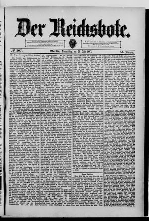 Der Reichsbote vom 21.07.1887