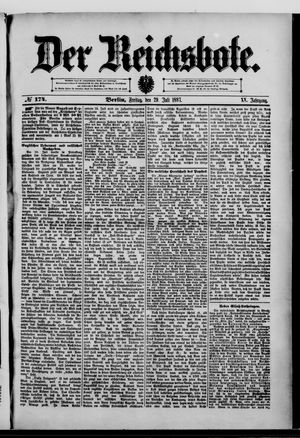 Der Reichsbote vom 29.07.1887