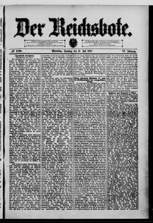Der Reichsbote vom 31.07.1887