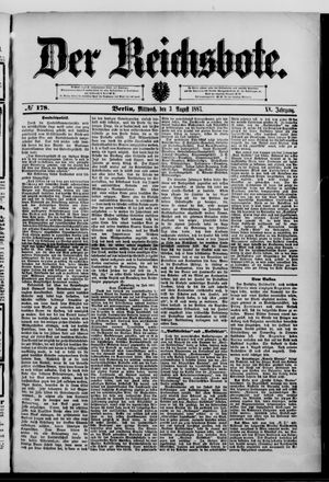 Der Reichsbote on Aug 3, 1887