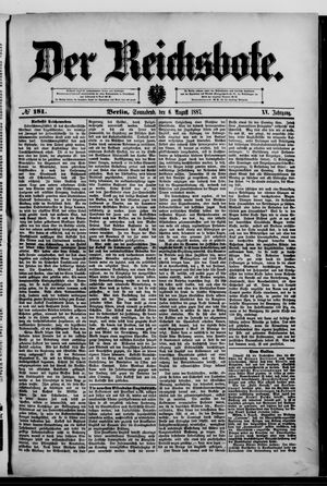 Der Reichsbote on Aug 6, 1887