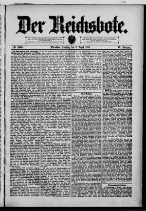 Der Reichsbote vom 09.08.1887