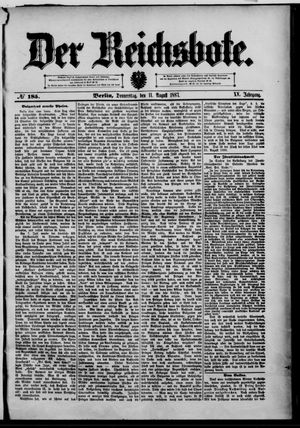 Der Reichsbote vom 11.08.1887