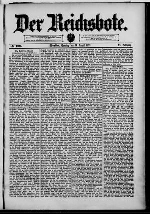 Der Reichsbote vom 14.08.1887