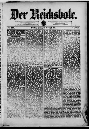 Der Reichsbote vom 28.08.1887