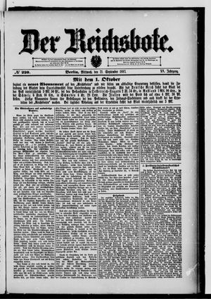 Der Reichsbote vom 21.09.1887