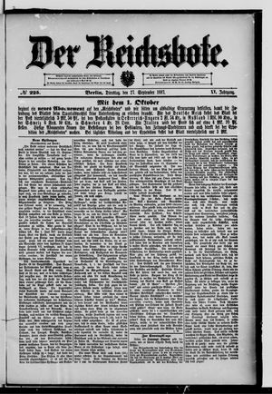 Der Reichsbote vom 27.09.1887