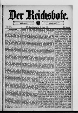 Der Reichsbote vom 11.10.1887