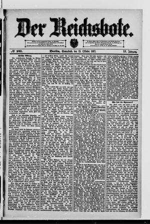 Der Reichsbote vom 15.10.1887