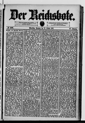 Der Reichsbote vom 23.10.1887