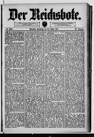 Der Reichsbote vom 29.10.1887