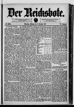Der Reichsbote vom 09.11.1887
