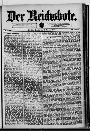 Der Reichsbote vom 13.11.1887