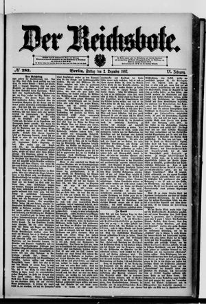 Der Reichsbote vom 02.12.1887