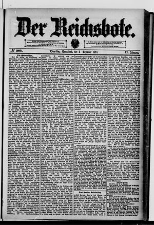 Der Reichsbote vom 03.12.1887