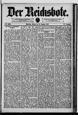 Der Reichsbote vom 16.12.1887