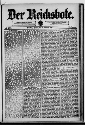 Der Reichsbote vom 18.12.1887