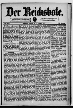 Der Reichsbote vom 25.12.1887