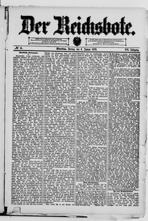 Der Reichsbote vom 06.01.1888