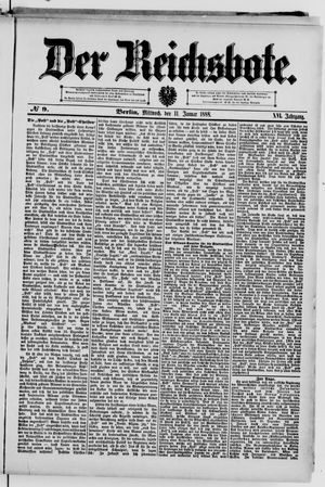 Der Reichsbote vom 11.01.1888
