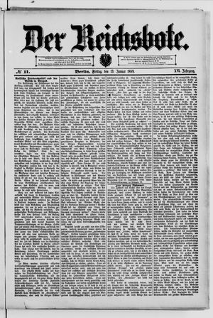 Der Reichsbote vom 13.01.1888
