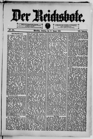 Der Reichsbote vom 17.01.1888