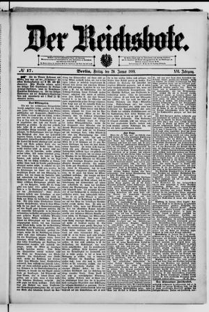 Der Reichsbote vom 20.01.1888