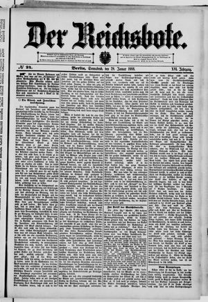 Der Reichsbote on Jan 28, 1888