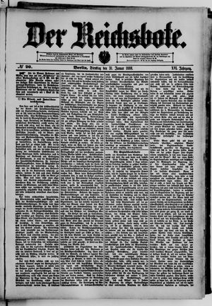 Der Reichsbote vom 31.01.1888