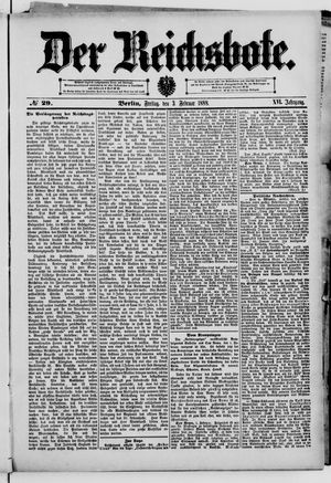 Der Reichsbote vom 03.02.1888