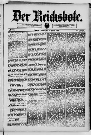 Der Reichsbote vom 05.02.1888